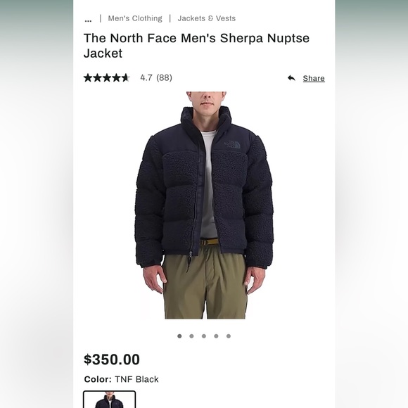 The North Face Sherpa Neptse Jacket (Men’s Large) - Picture 1 of 5